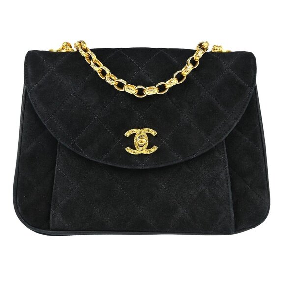 Chanel Black Suede Bijou Chain Shoulder Bag XX07086 - Picture 1 of 10